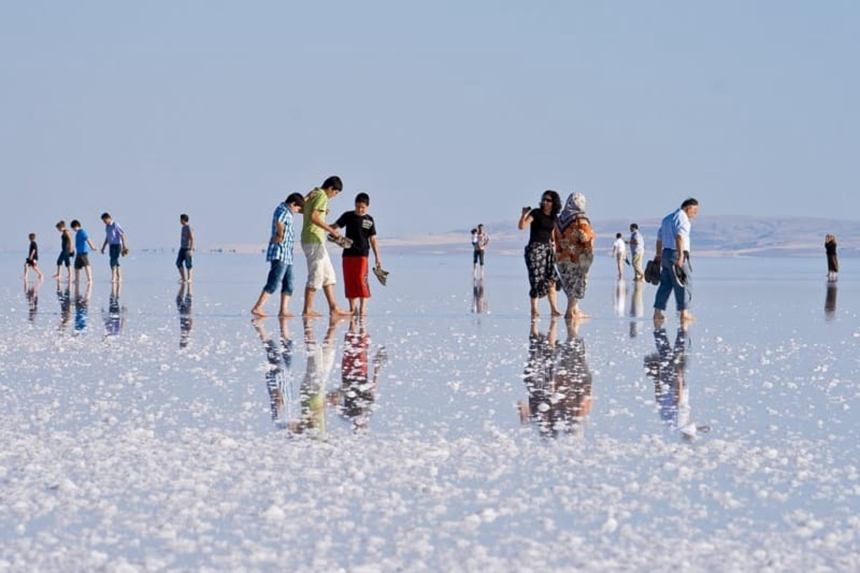 Tuz Gölü (Lake Salt) in Konya